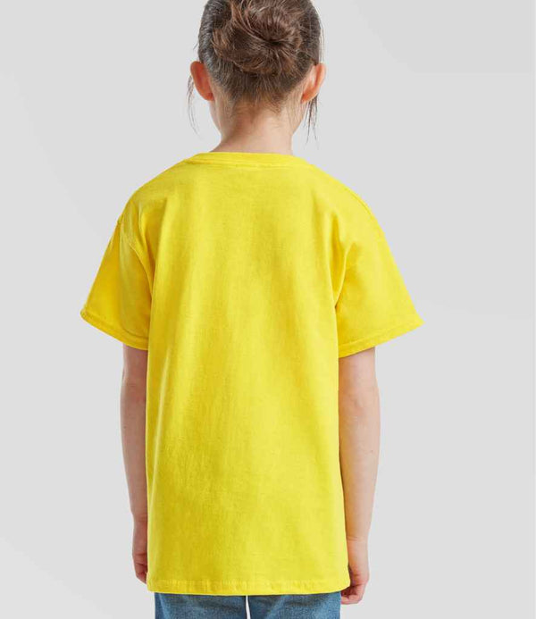 Fruit of the Loom Kids Original T-Shirt Yellow