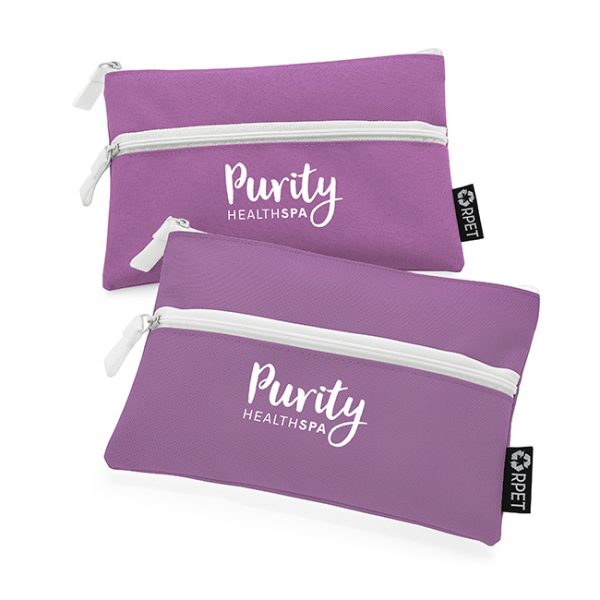 Cosmetic and Toiletry Pencil Case Style Purse from Recycled Bottles