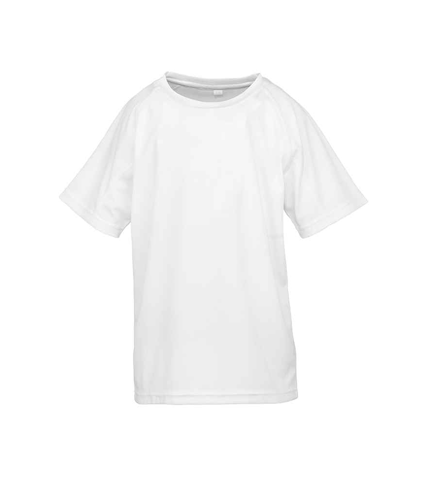 Spiro Kids Impact Performance Aircool T-Shirt White