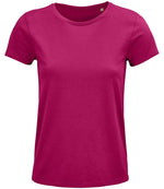 SOL'S Ladies Crusader Organic T-Shirt Fuchsia