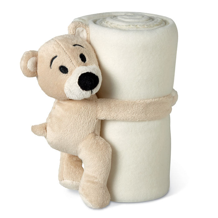 Branded Fleece blanket with bear