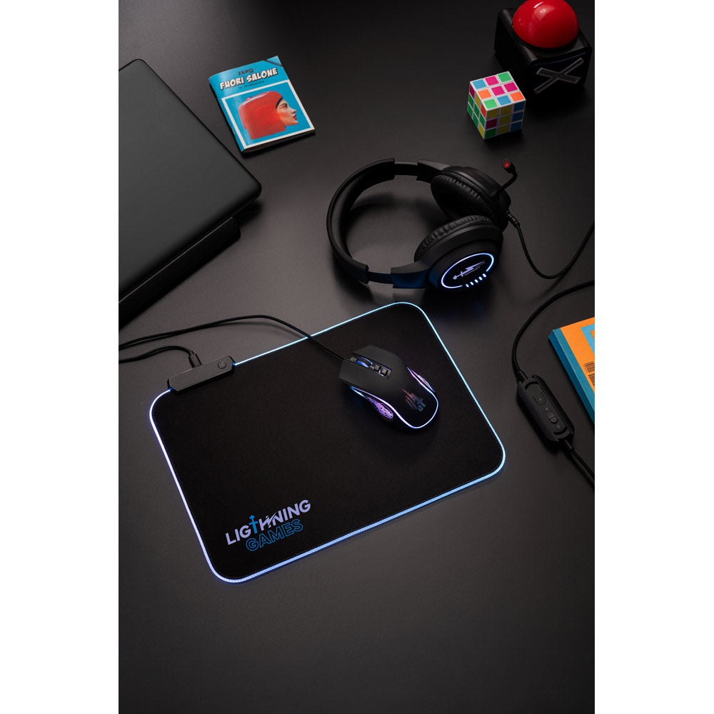 THORNE MOUSEPAD RGB. Mouse mat with rubber base
