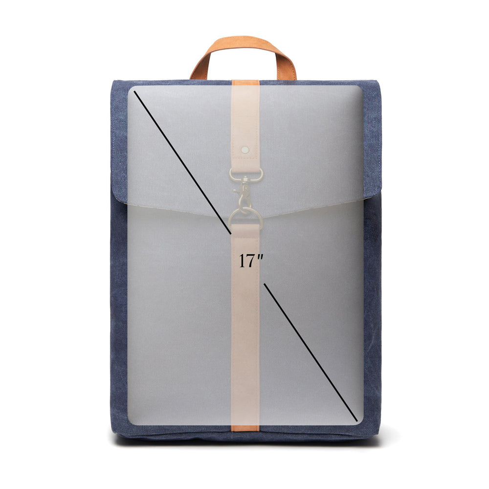 Branded VINGA Bosler backpack GRS recycled canvas