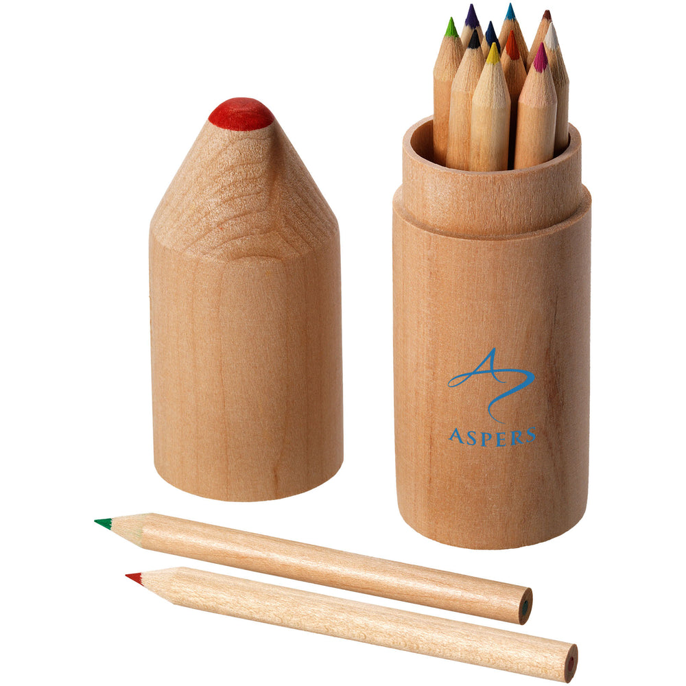 Branded Bossy 12-piece coloured pencil set