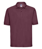 Russell Poly/Cotton Piqué Polo Shirt Burgundy