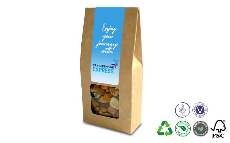 Kraft Satchel Box of Trail Mix