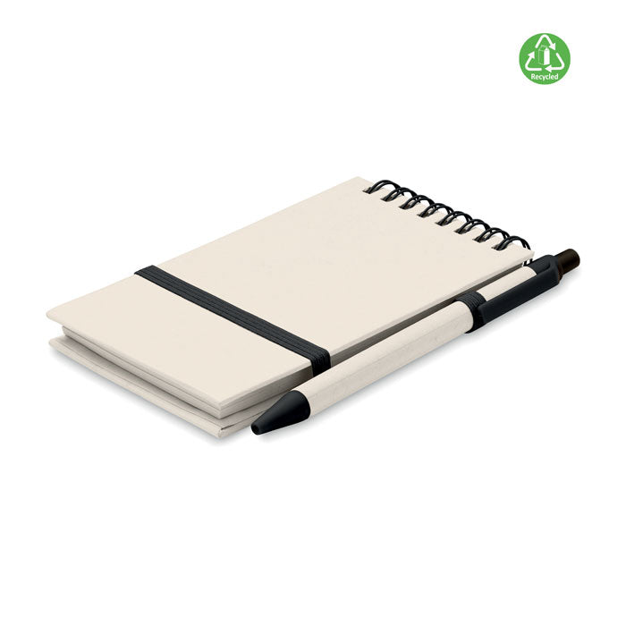 Branded A6 milk carton notebook set