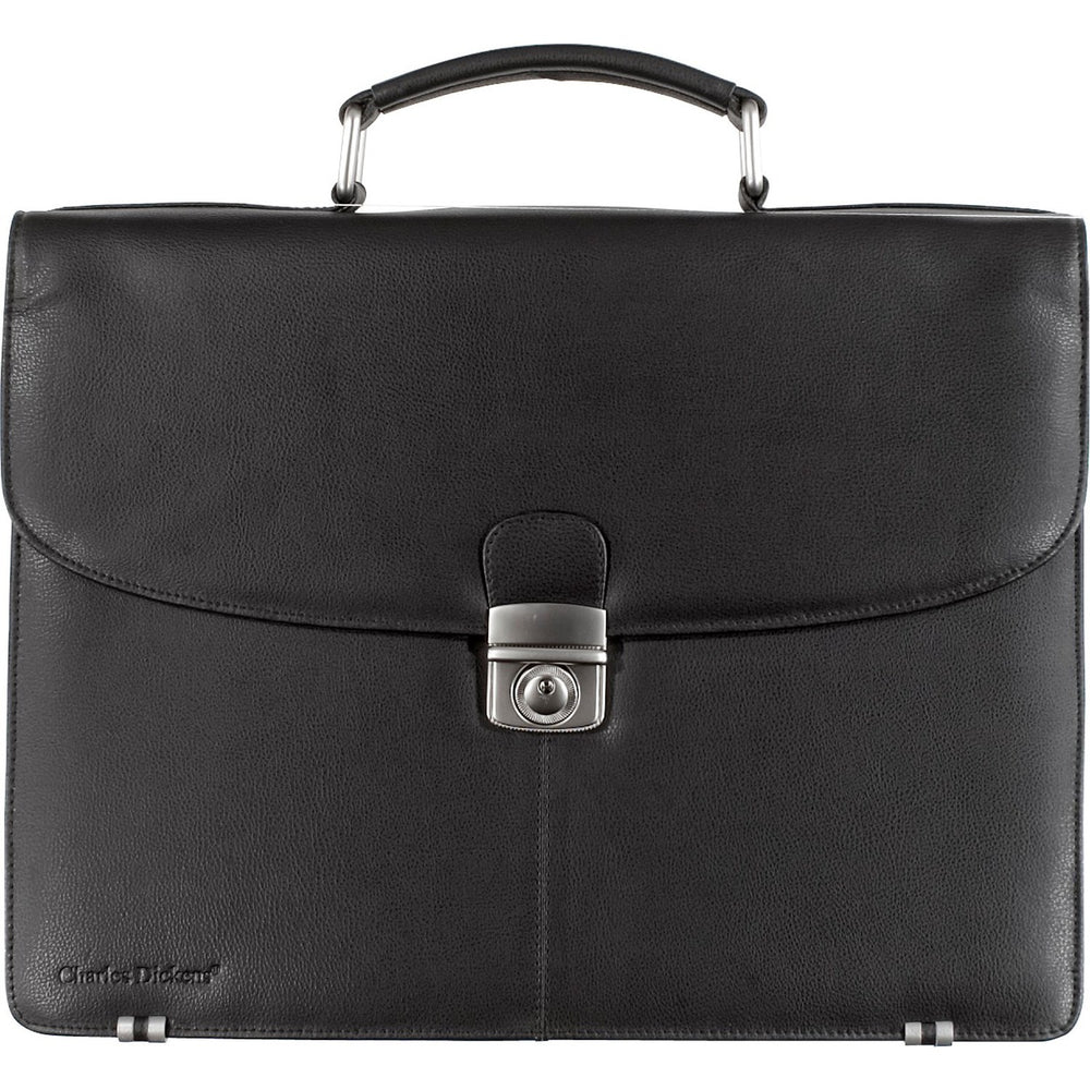 Branded Charles Dickens® leather briefcase