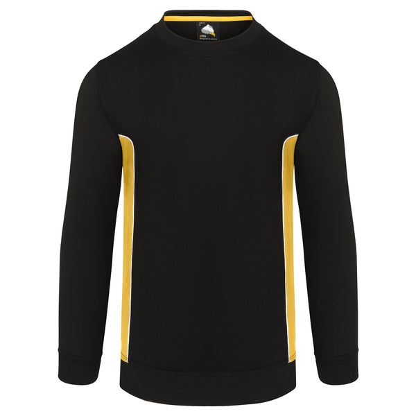 Orn Silverswift Two Tone Sweatshirt Black/Yellow