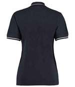 Kustom Kit Ladies St Mellion Tipped Cotton Piqué Polo Shirt Navy/White