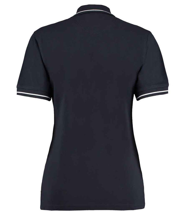 Kustom Kit Ladies St Mellion Tipped Cotton Piqué Polo Shirt Navy/White