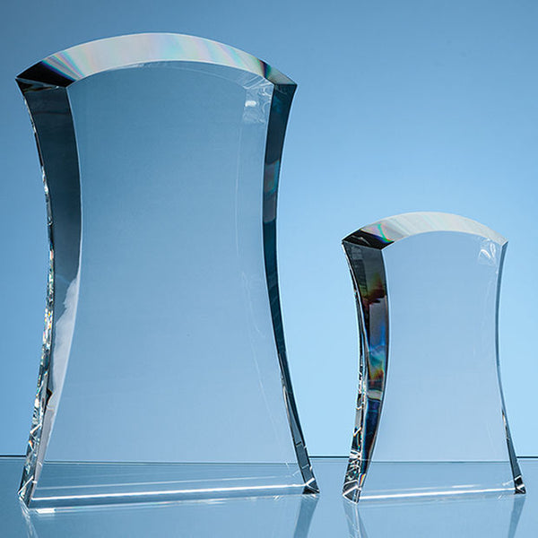 Branded 20.5cm Optical Crystal Caledonian Arch Award