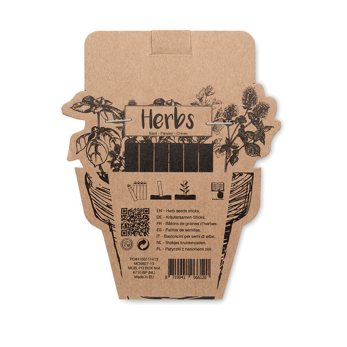 Branded Herb seeds sticks