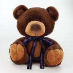 Bow Bear II 35cm Charlton Bear, Chocolate