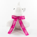 Bow Animal 14cm Unicorn, White