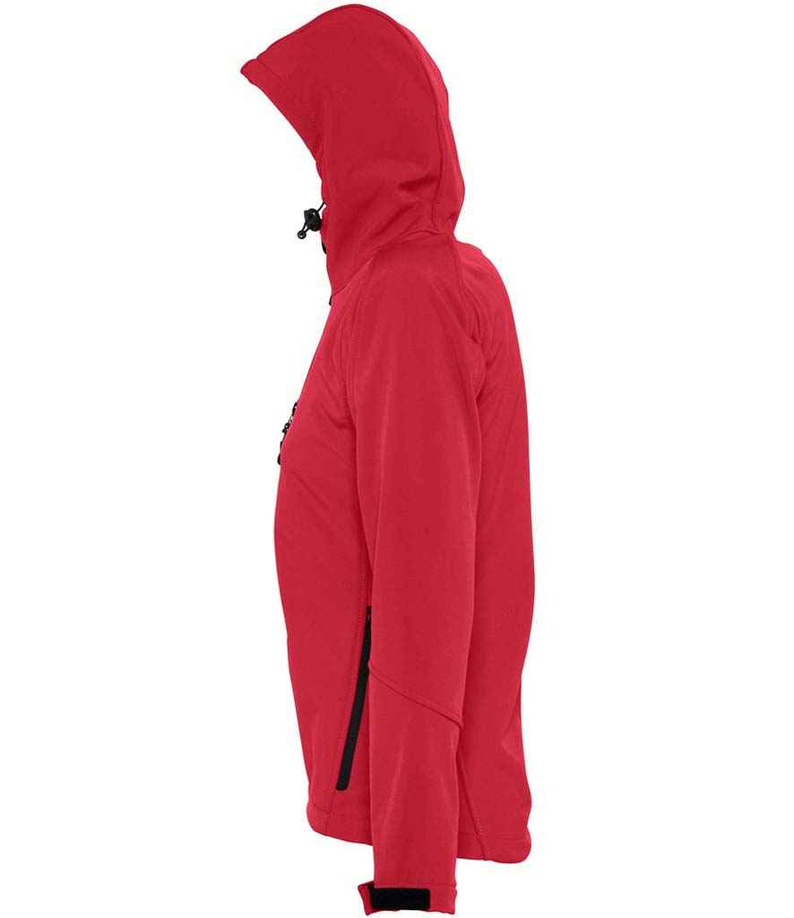 SOL'S Ladies Replay Hooded Soft Shell Jacket Pepper Red