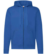 Fruit of the Loom Classic Zip Hooded Sweatshirt Royal Blue