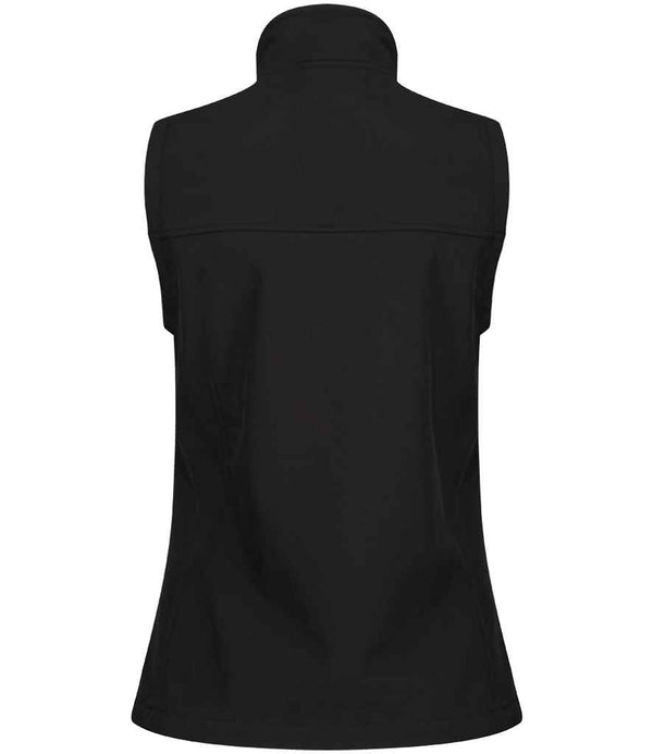 Regatta Ladies Flux Soft Shell Bodywarmer Black/Black