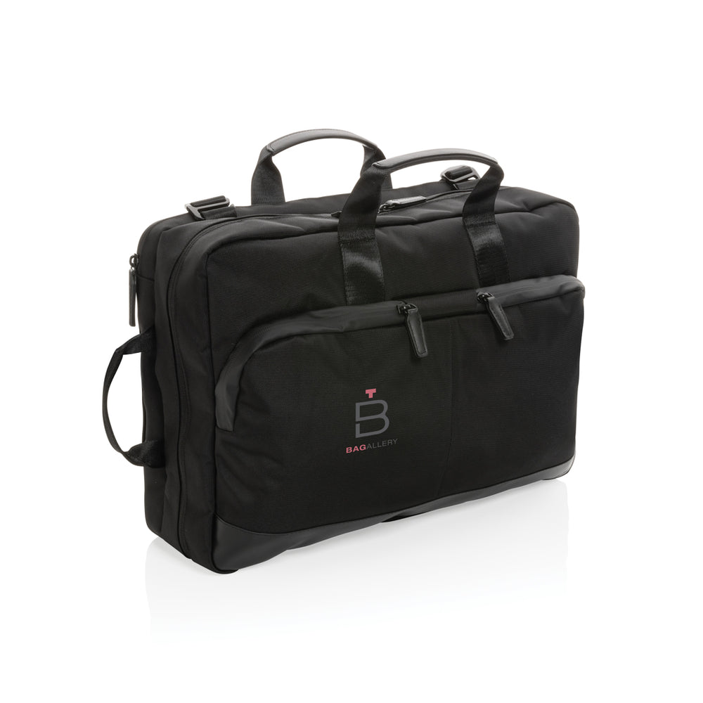 Branded Swiss Peak Aware™ executive 2-in-1 laptop backpack