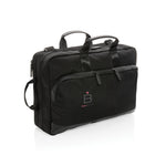 Branded Swiss Peak Aware™ executive 2-in-1 laptop backpack