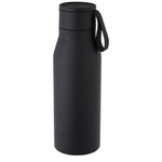 Ljungan 500 ml copper vacuum insulated stainless steel bottle with PU leather strap and lid