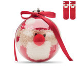 Santa socks in bauble