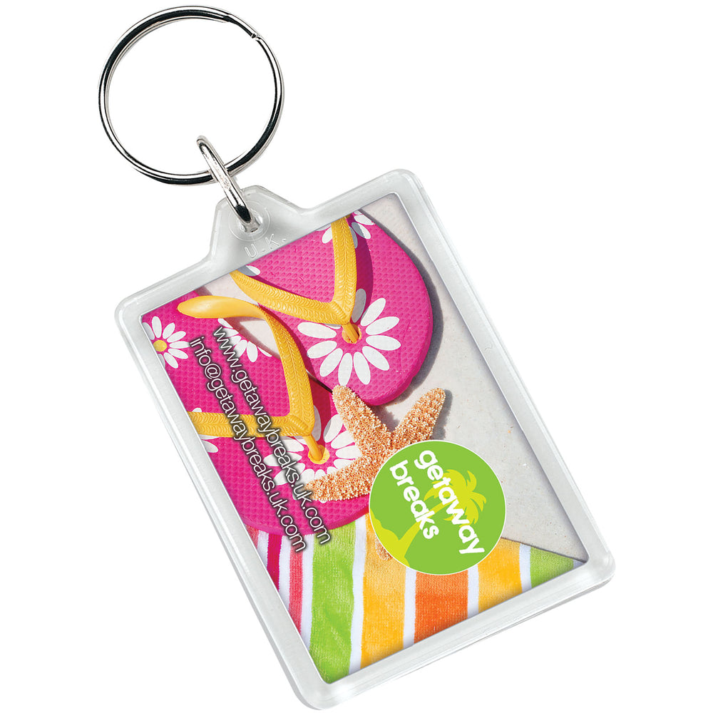 Branded Vito C1 rectangular keychain