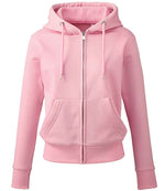 Anthem Ladies Organic Full Zip Hoodie Pink
