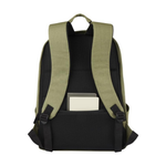 Branded Joey 15.6" GRS recycled canvas anti-theft laptop backpack 18L