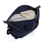 Branded Kezar AWARE™ 500 gsm recycled canvas deluxe weekend bag