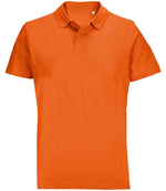 SOL'S Unisex Pulse Twin Piqué Polo Shirt Orange