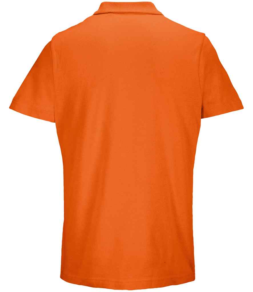 SOL'S Unisex Pulse Twin Piqué Polo Shirt Orange