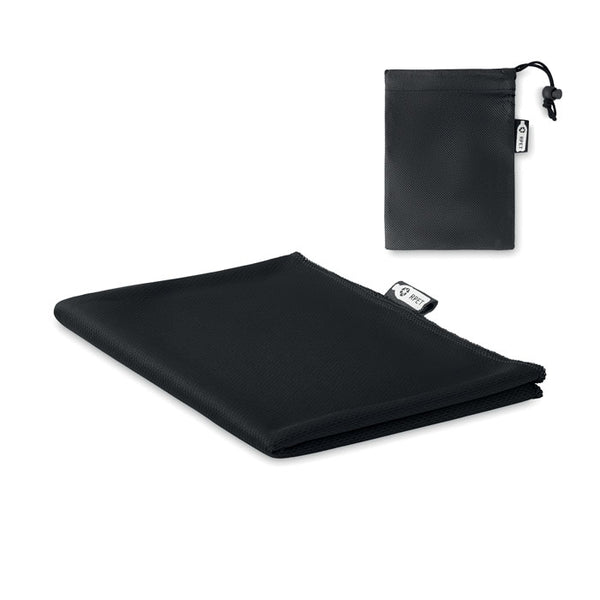 Branded RPET sports towel and pouch