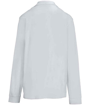 SOL'S Unisex Pacific Long Sleeve Piqué Polo Shirt Pure Grey
