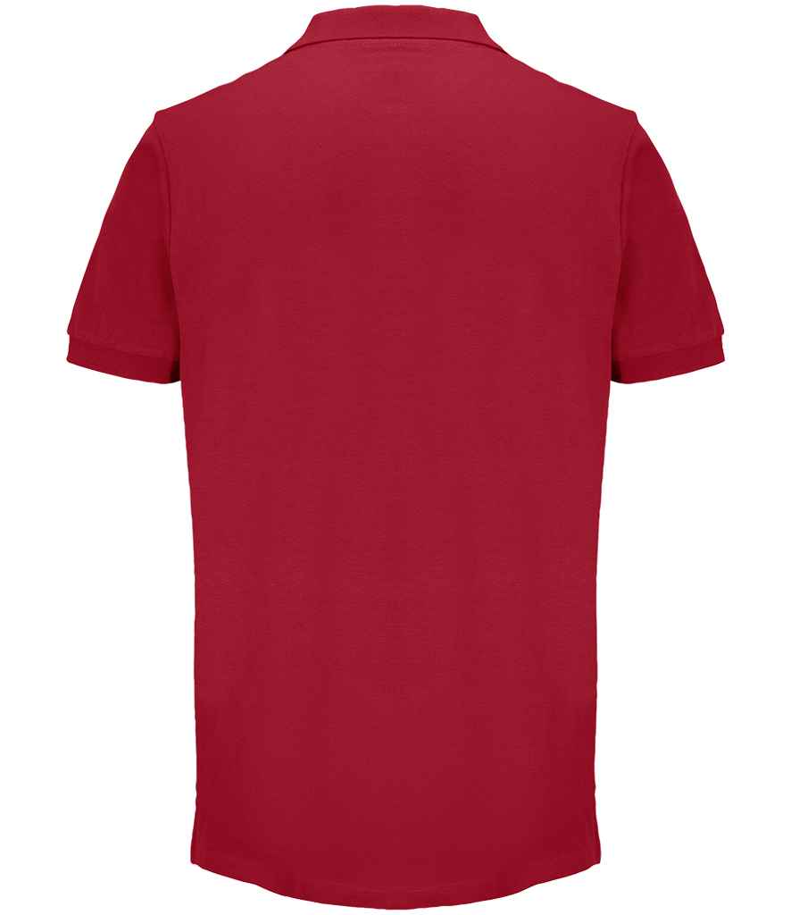 SOL'S Unisex Pacific Twin Piqué Polo Shirt Folk Red