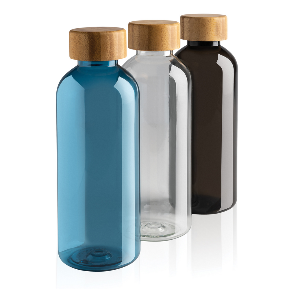 GRS RPET bottle with bamboo lid