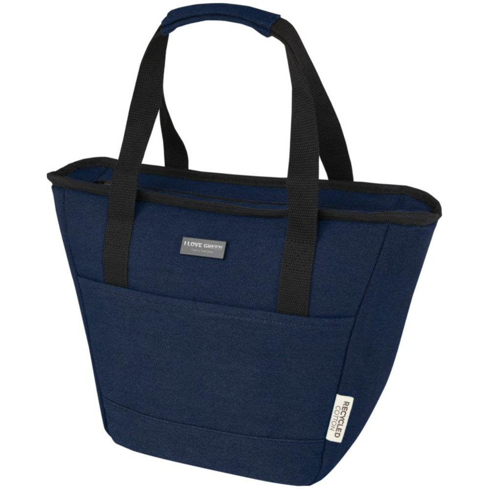 Branded Joey 9-can GRS recycled canvas lunch cooler bag 6L