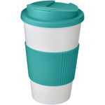 Branded Americano® 350 ml tumbler with grip & spill-proof lid