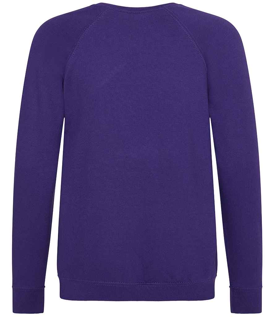 AWDis Academy Kids Raglan Sweatshirt Purple