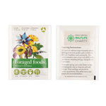 Seed Packet with Sticker to back Foraged Foods Mix