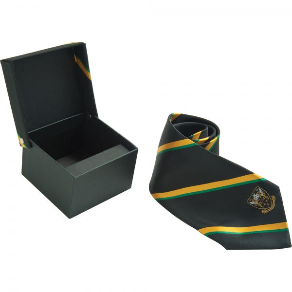 Branded Woven Silk Tie & Cufflink Box Set