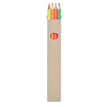 Branded 4 highlighter pencils in box