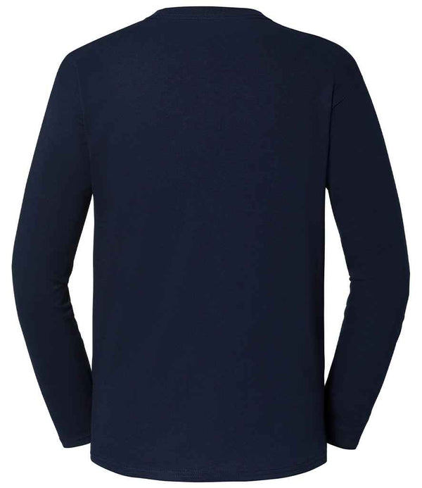 Fruit Loom Iconic 195 Long Sleeve T-Shirt Deep Navy