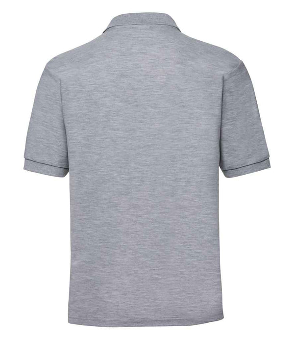 Russell Poly/Cotton Piqué Polo Shirt Light Oxford