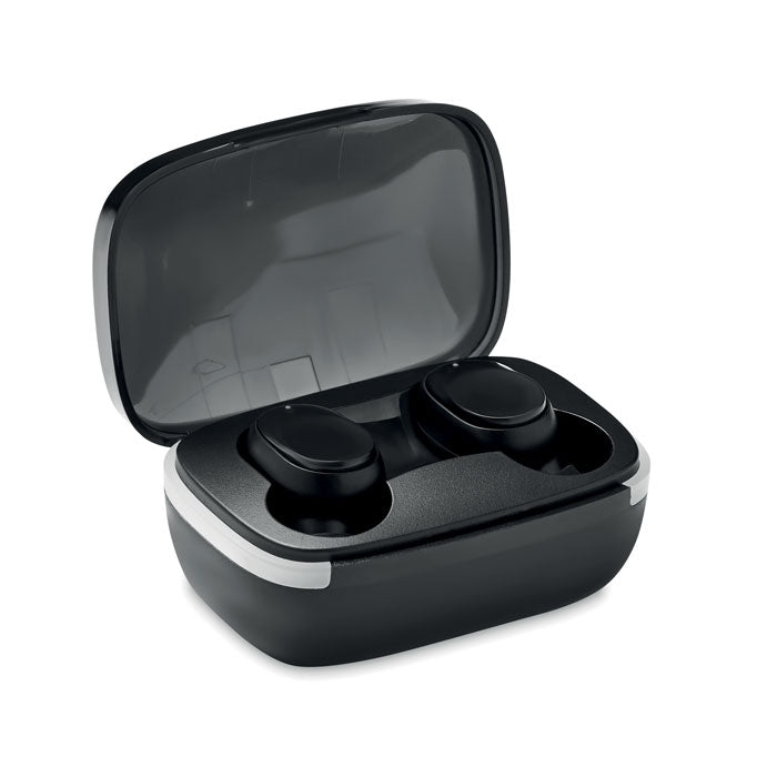 Branded TWS earbuds with charging case