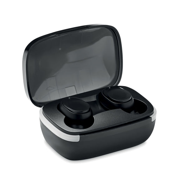 Branded TWS earbuds with charging case