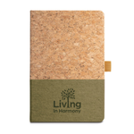 Klee A5 Cork and Linen Notebook Blue