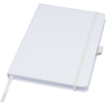 Branded Honua A5 recycled paper notebook with recycled PET cover