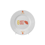 Branded Winged 6 Inch Plate