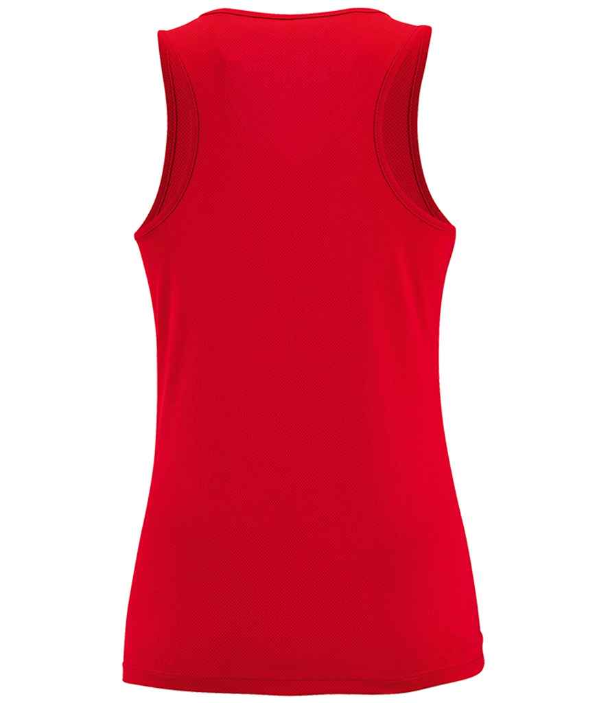 SOL'S Ladies Sporty Performance Tank Top Red